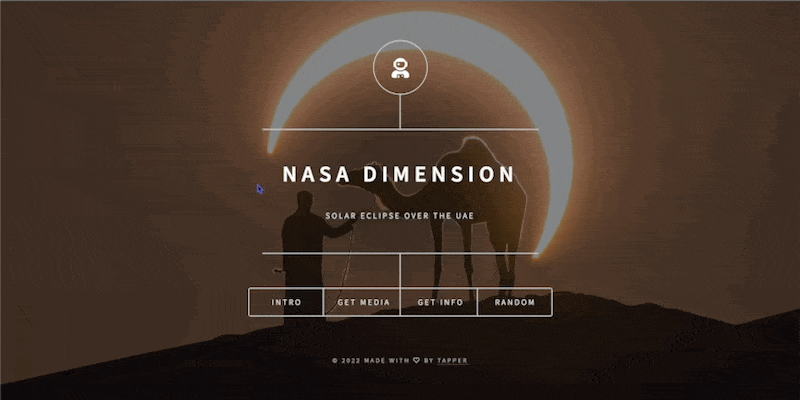 NASA Dimension live site